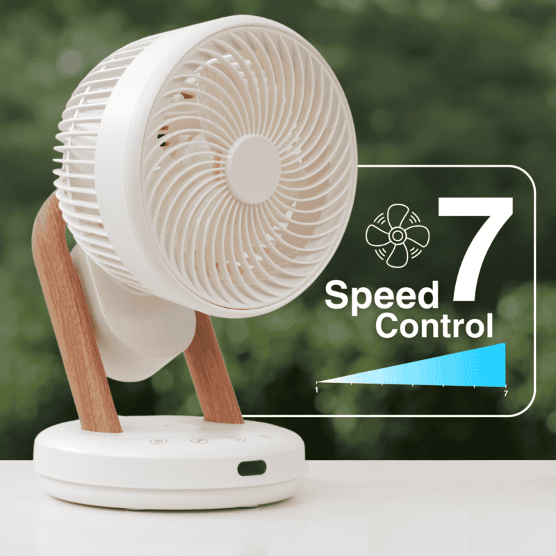 360º Desktop Air Circulator Fan 7 Speed