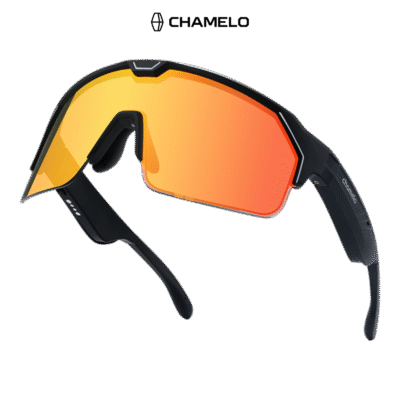 Chamelo Music Shield - Matte Black Frame | Fire Lenses