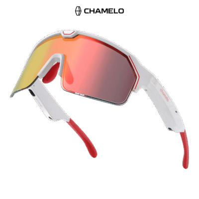 Chamelo Music Shield - White Frame | Fire Lenses