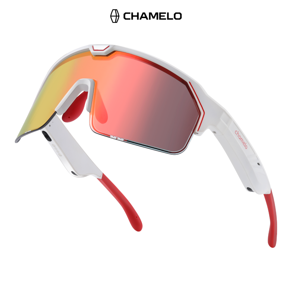 Chamelo Music Shield - White Frame | Fire Lenses