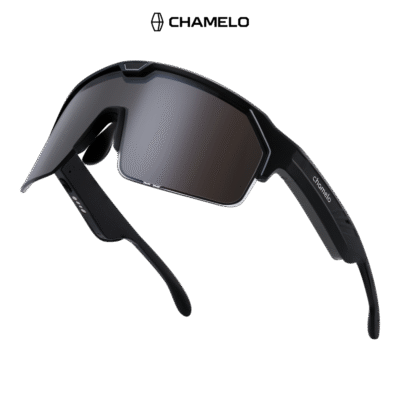 Chamelo Music Shield - Matte Black Frame | Smoke Lenses